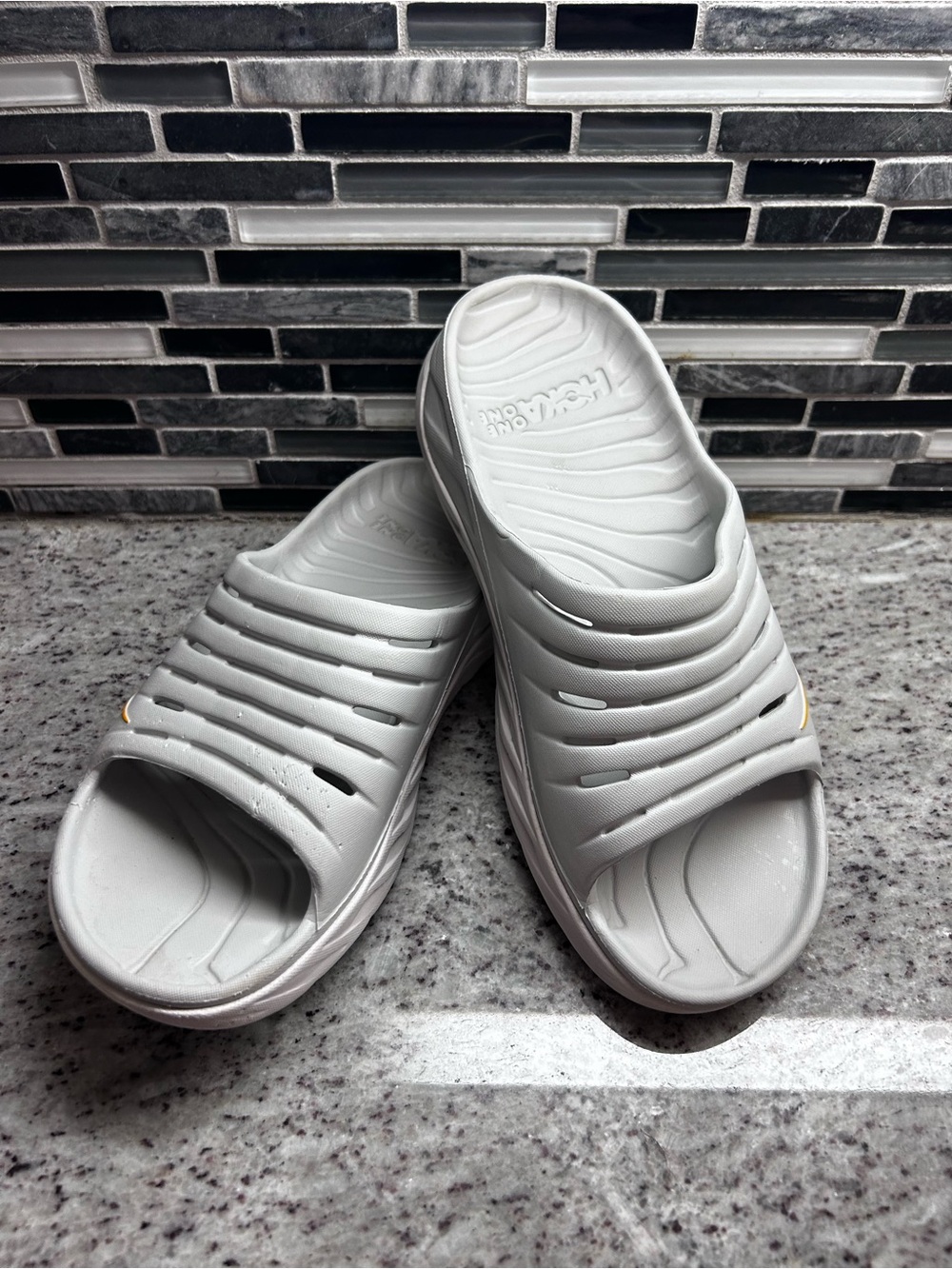 Hoka one one recovery slide Sandals - mens size 8 or womens size 10